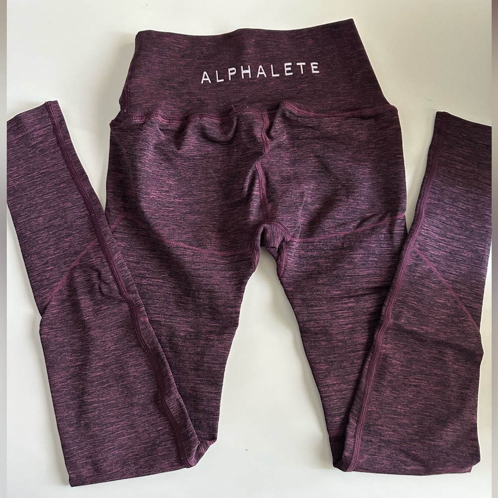Alphalete Athletics Revival Leggings Plum Marl S